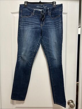American Eagle Outfitters Women's Dark Indigo Skinny Jeans